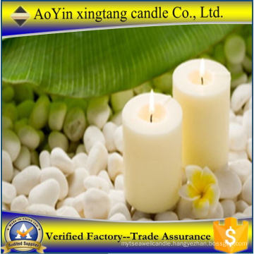 China Ivory Pillar Candle Factory/ Velas Decorativas/Cheap Bougies